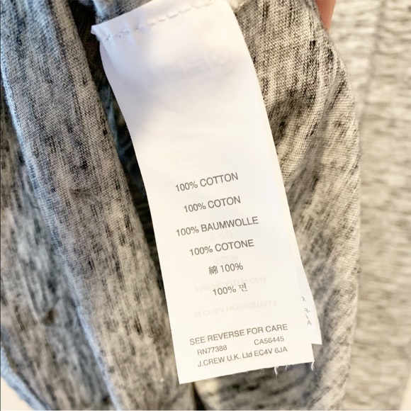 J. Crew Sequin Grey Top Tee Shirt - Picture 8 of 8